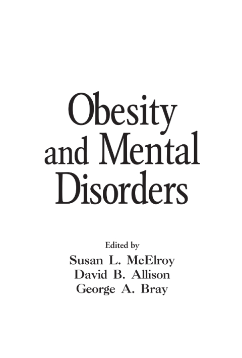 Cover image for book Obesity and Mental Disorders