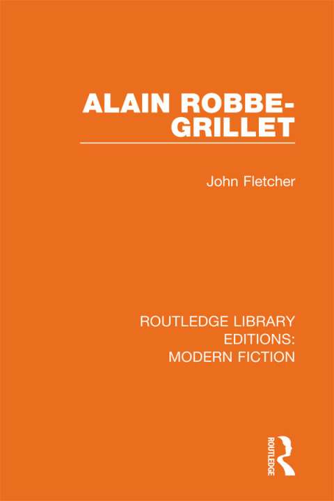 Cover image for book Alain Robbe-Grillet