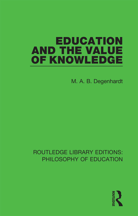 Cover image for book Education and the Value of Knowledge