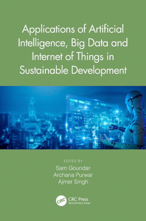 Cover image for book Applications of Artificial Intelligence, Big Data and Internet of Things in Sustainable Development
