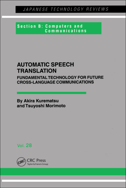 Cover image for book Automatic Speech Translation