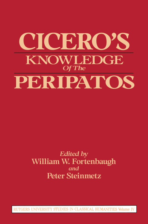 Cover image for book Cicero's Knowledge of the Peripatos