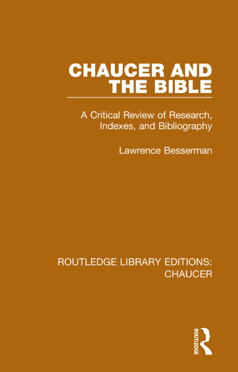 Cover image for book Chaucer and the Bible