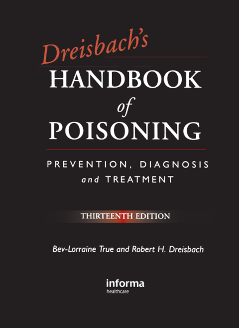 Cover image for book Dreisbach's Handbook of Poisoning