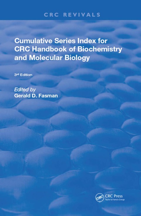Cover image for book Cumulative Series Index for CRC Handbook of Biochemistry and Molecular Biology
