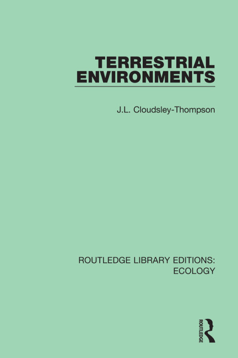 Cover image for book Terrestrial Environments