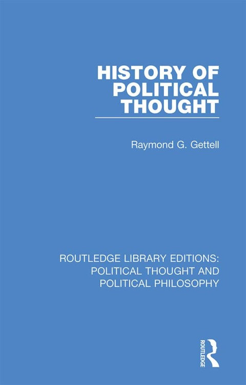 Cover image for book History of Political Thought