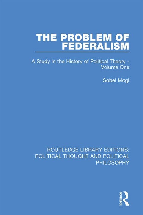 Cover image for book The Problem of Federalism
