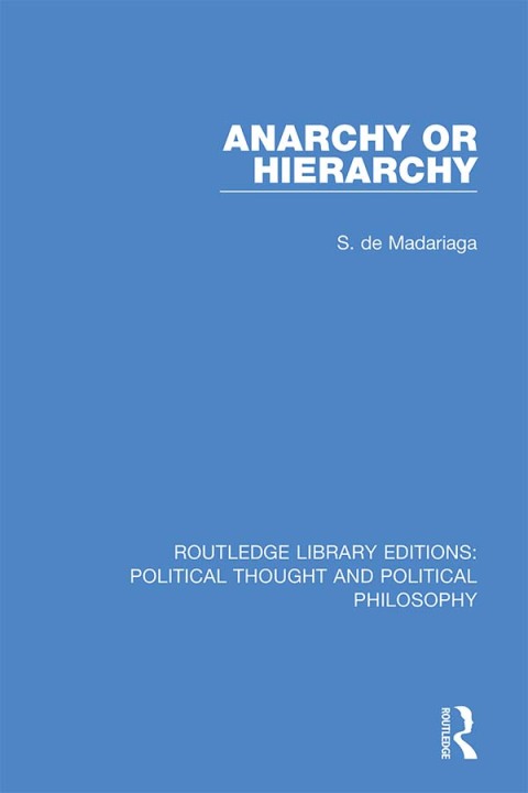 Cover image for book Anarchy or Hierarchy