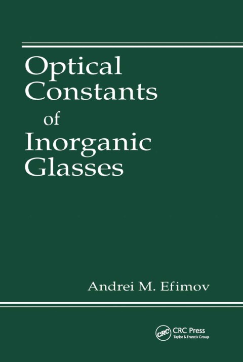 Cover image for book Optical Constants of Inorganic Glasses
