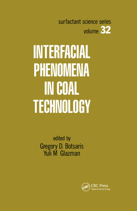 Cover image for book Interfacial Phenomena in Coal Technology