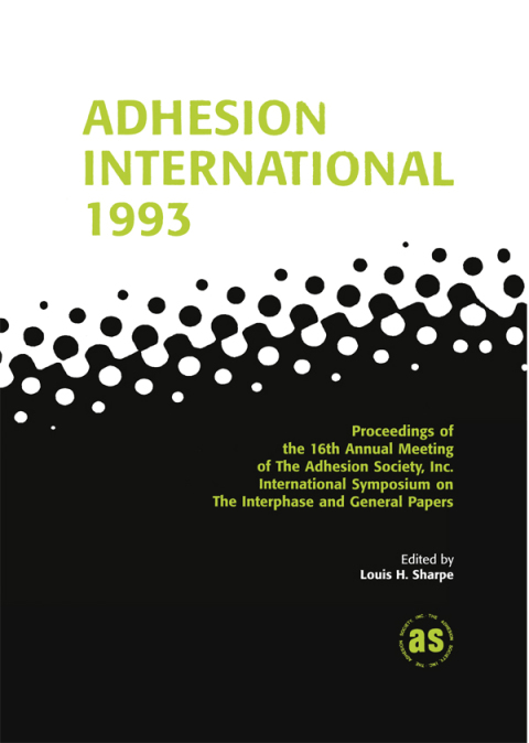 Cover image for book Adhesion International 1993
