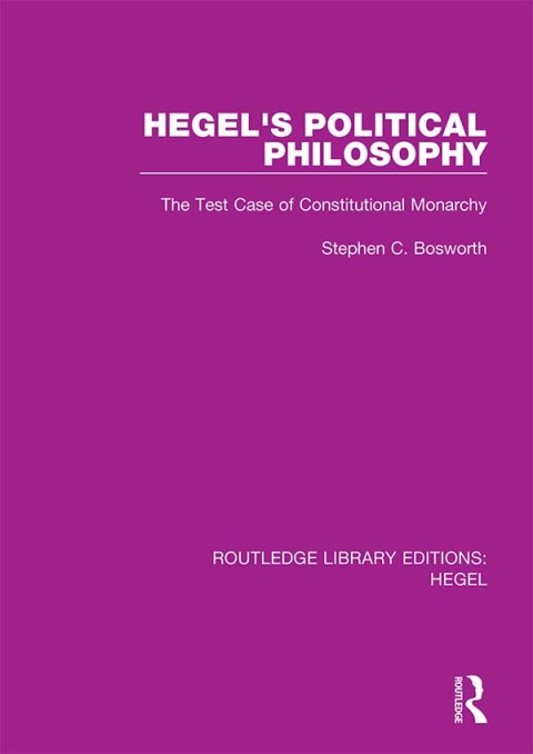 Cover image for book Hegel's Political Philosophy