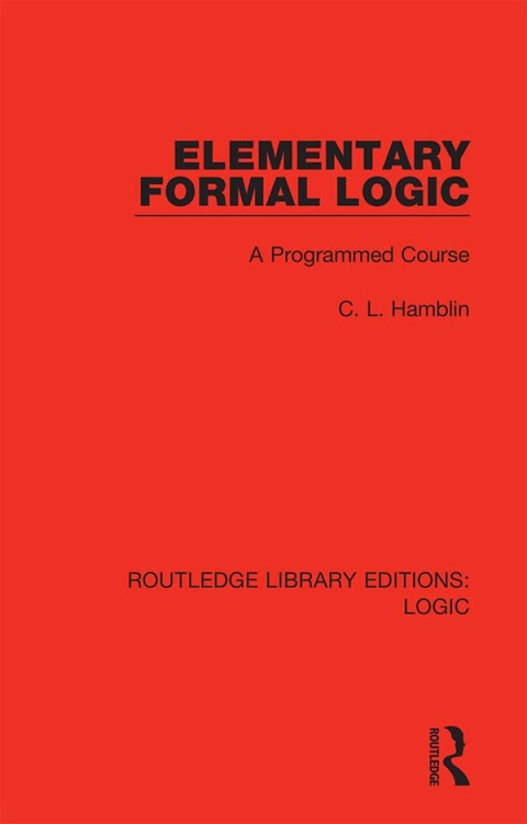 Cover image for book Elementary Formal Logic