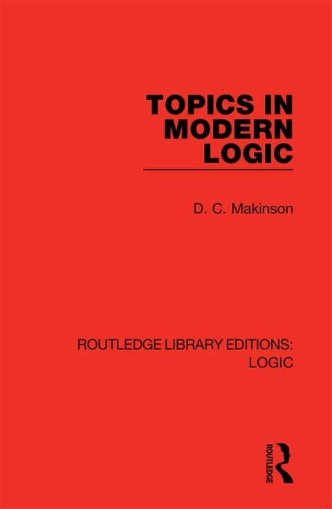 Topics in Modern Logic 