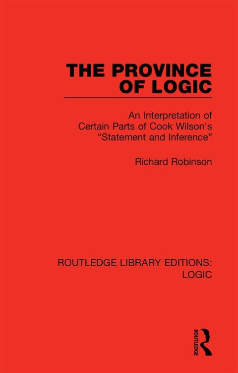 Cover image for book The Province of Logic