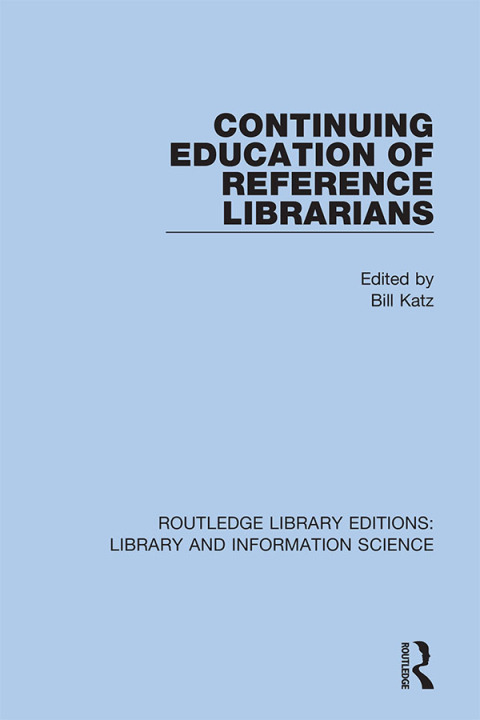 Cover image for book Continuing Education of Reference Librarians