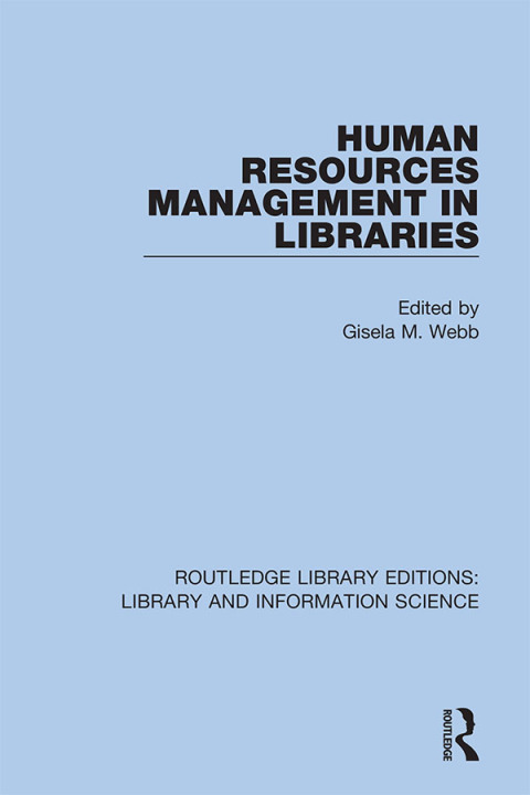 Cover image for book Human Resources Management in Libraries
