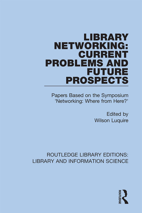 Cover image for book Library Networking