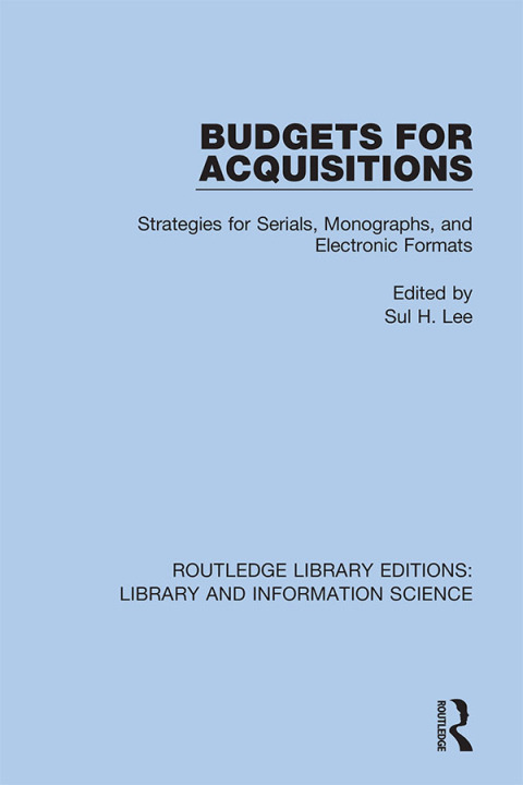 Cover image for book Budgets for Acquisitions