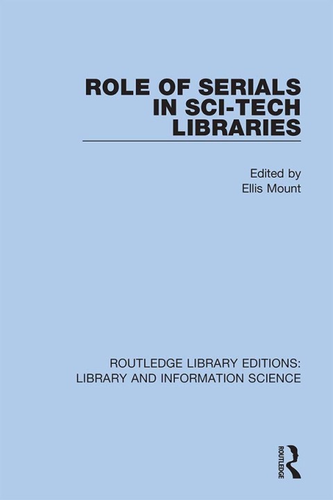 Cover image for book Role of Serials in Sci-Tech Libraries