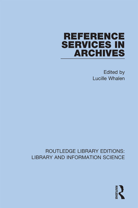 Cover image for book Reference Services in Archives