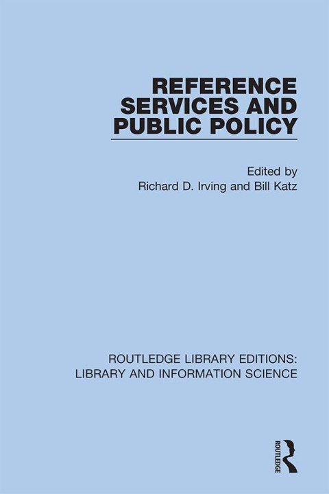 Cover image for book Reference Services and Public Policy