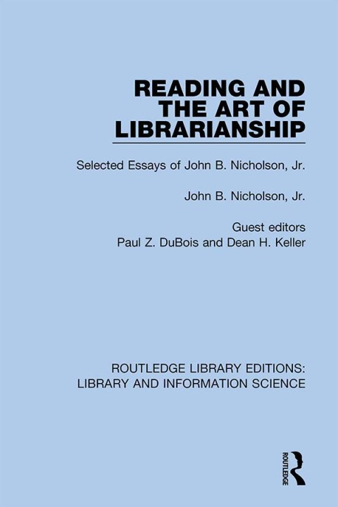 Cover image for book Reading and the Art of Librarianship