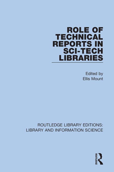 Cover image for book Role of Technical Reports in Sci-Tech Libraries