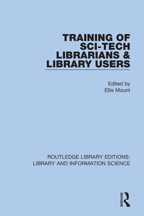 Cover image for book Training of Sci-Tech Librarians & Library Users
