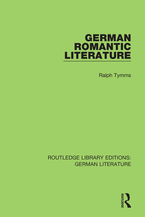 Cover image for book German Romantic Literature