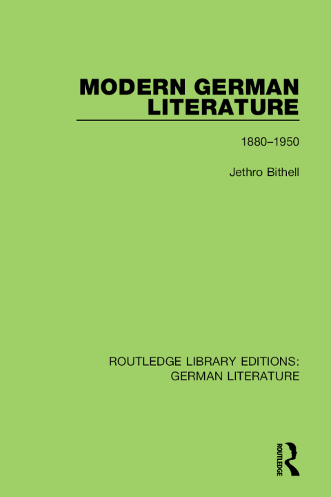 Cover image for book Modern German Literature