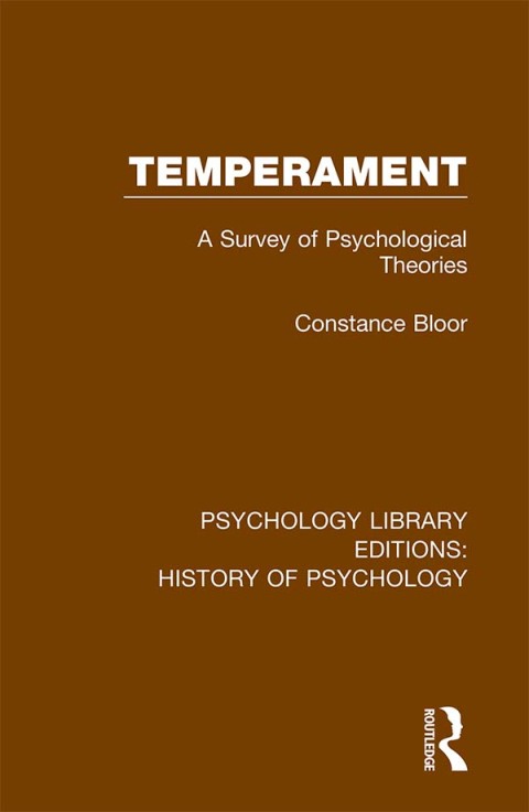 Cover image for book Temperament