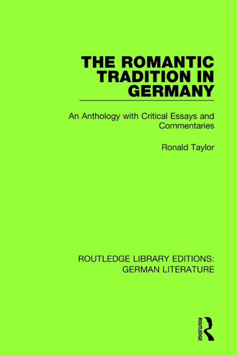 Cover image for book The Romantic Tradition in Germany