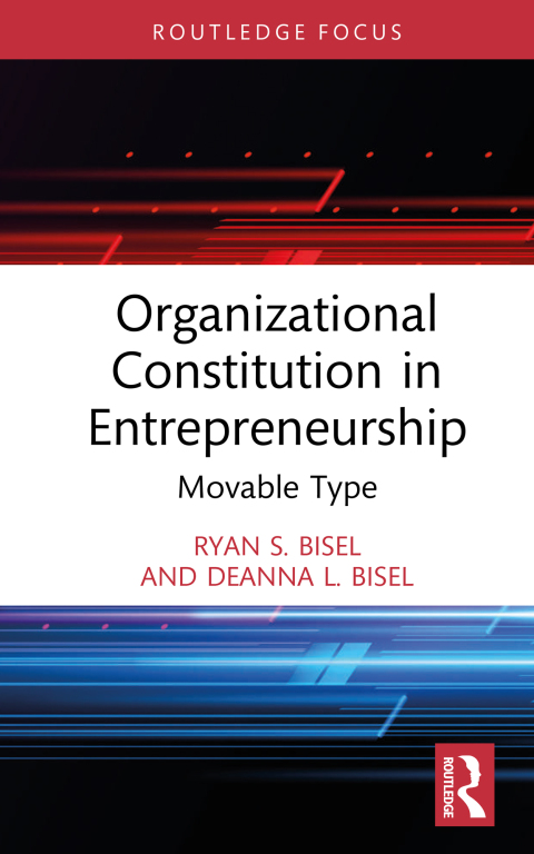 Cover image for book Organizational Constitution in Entrepreneurship