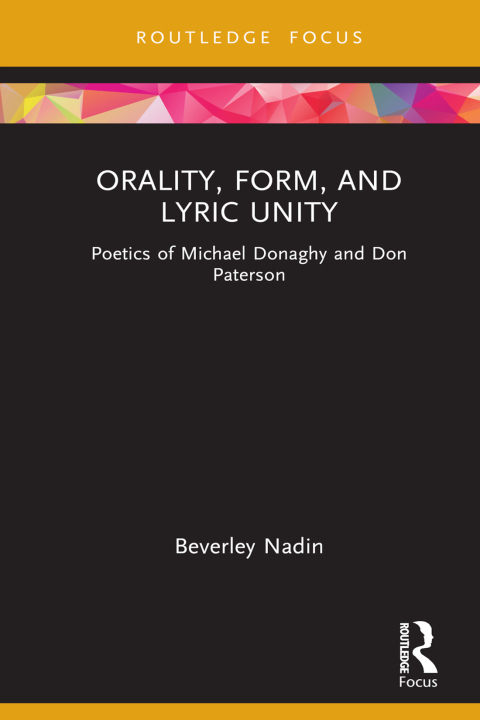 Cover image for book Orality, Form, and Lyric Unity