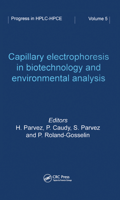 Cover image for book Capillary Electrophoresis in Biotechnology and Environmental Analysis
