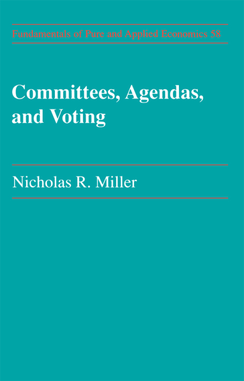 Cover image for book Committees Agendas & Voting