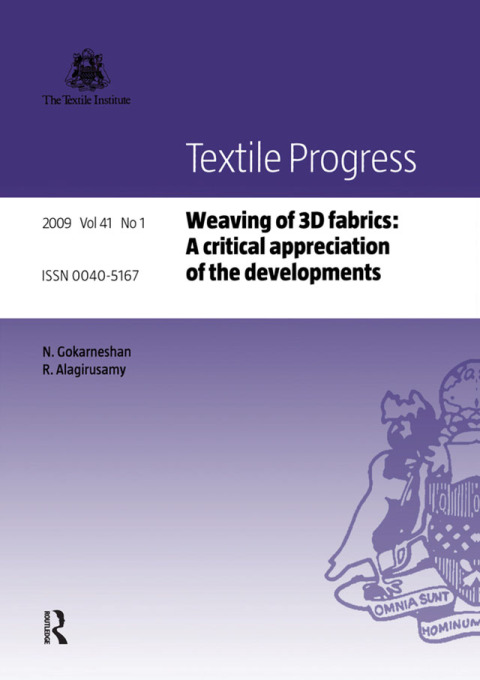 Cover image for book Weaving of 3D Fabrics