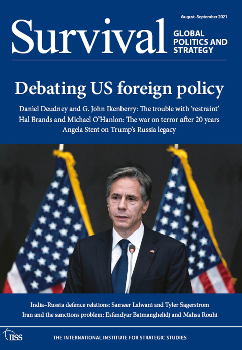 Cover image for book Survival August-September 2021: Debating US Foreign Policy