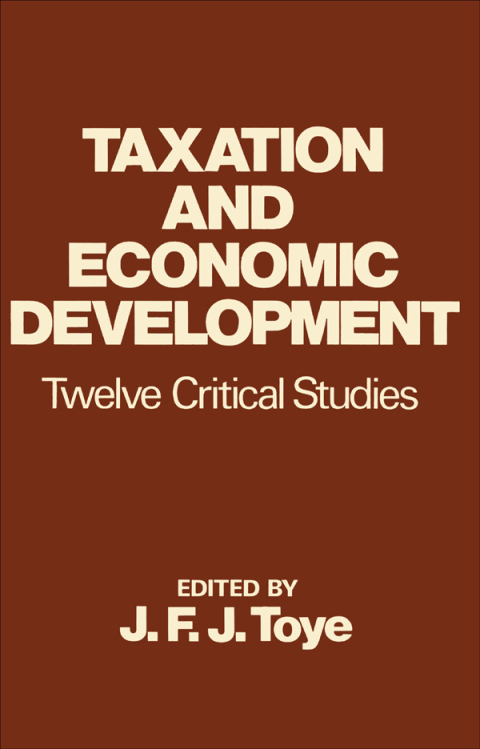 Cover image for book Taxation and Economic Development