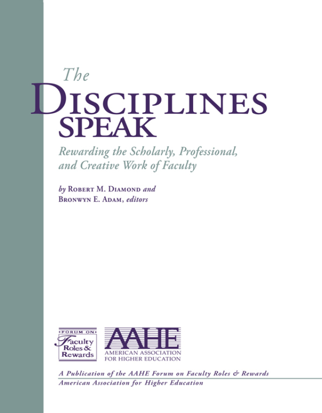 The Disciplines Speak I