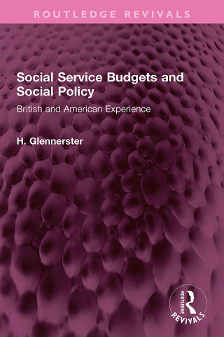 Social Service Budgets and Social Policy