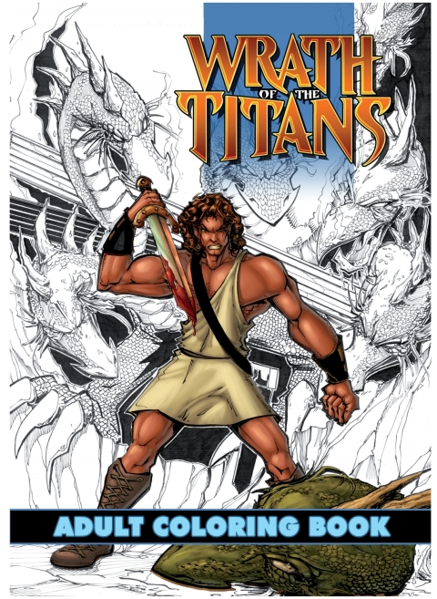 Cover image for book Wrath of the Titans: Adult Coloring Book