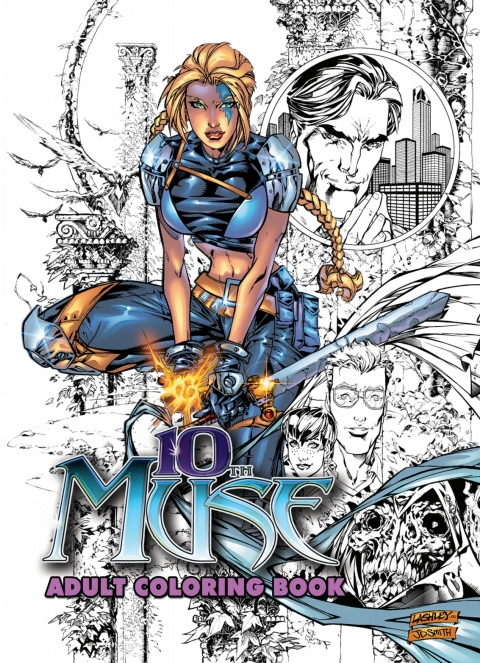 Cover image for book 10th Muse: Adult Coloring Book: Volume 1