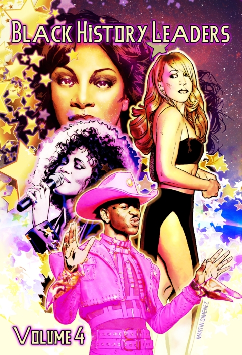 Cover image for book Black History Leaders: Volume 4: Mariah Carey, Donna Summer, Whitney Houston and Lil Nas X