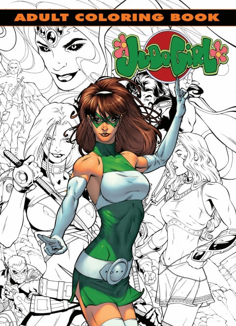 Cover image for book Judo Girl: Adult Coloring Book