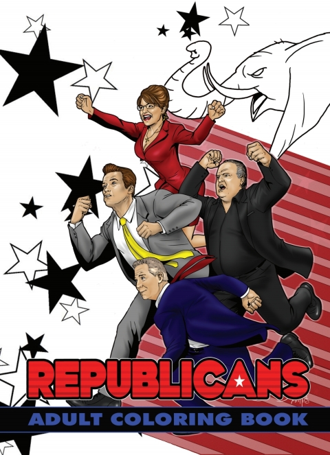 Cover image for book Political Power: Republicans Adult Coloring Book