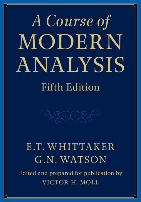 Cover image for book A Course of Modern Analysis