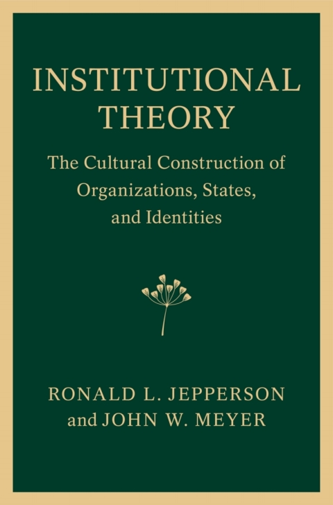 Cover image for book Institutional Theory